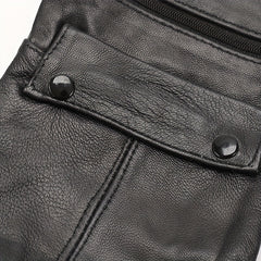 Leather Passport Holder Wallet Earphone Card Bag