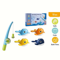 Spring Swimming Whale Bath Toy Set