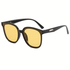 Oversized Cat Eye Sunglasses Solid Square Frame Glasses UV400