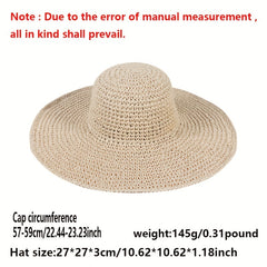 Ribbon Bowknot Straw Sun Hat French Style