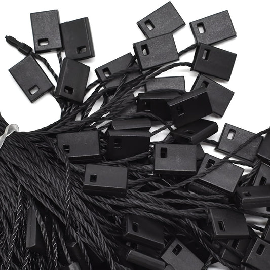 100pcs Nylon Tag Rope Snap Lock Pin Loop Fastener Hook Ties