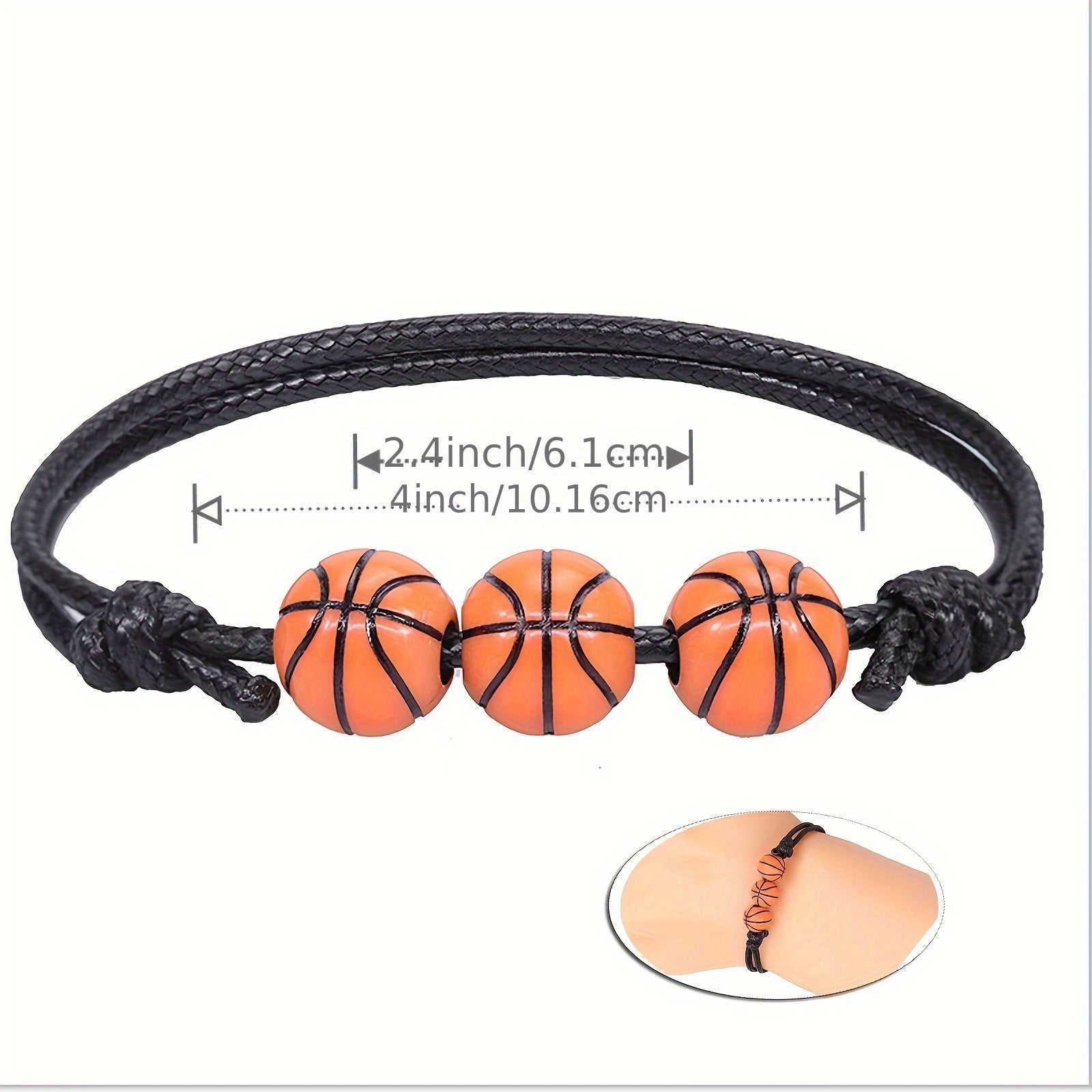Sports Bracelet for Rugby Baseball Basketball Football Fans