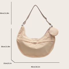 Nylon Crossbody Bag Dumpling Shoulder Bag Casual Handbag