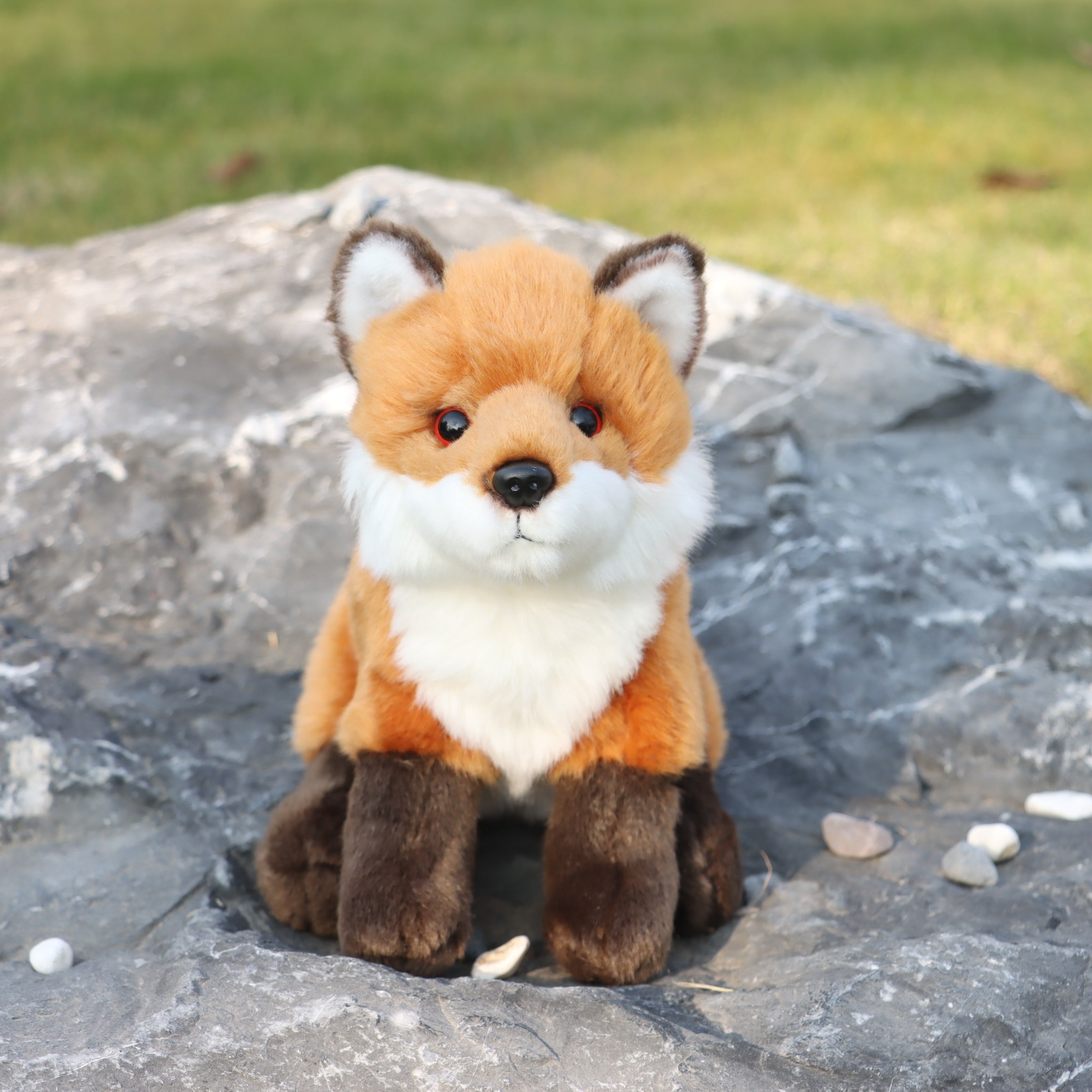 Emulational Fox Plush Toy for Kids - Birthday Gift Not Animal Fur