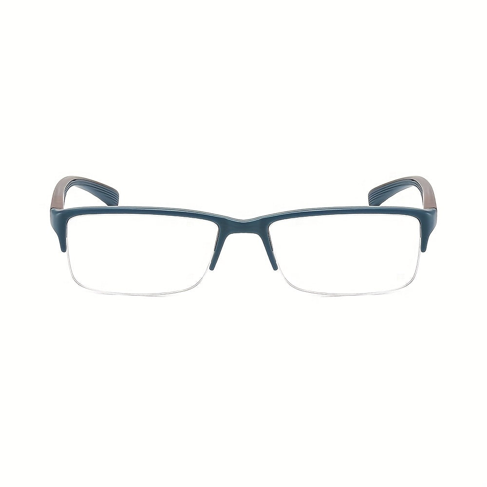 Half Frame Dual Color PC Men's Glasses