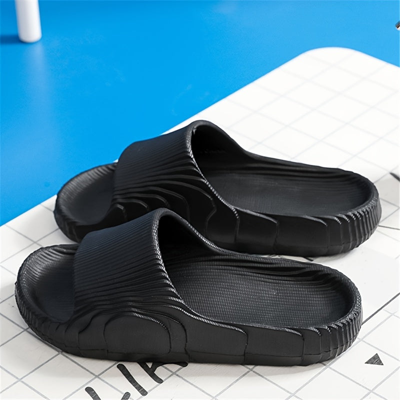 Women's Anti-Slip Platform House Slippers Soft Sole Flat Indoor Shoes
