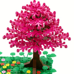 90pcs Building Blocks Tree Set DIY MOC City Street View Road Garden Jungle