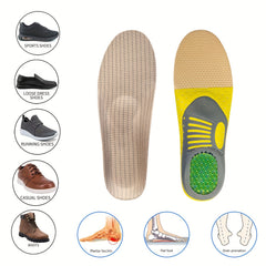 Shock Absorbing Insoles for All Comfort and Support Unisex