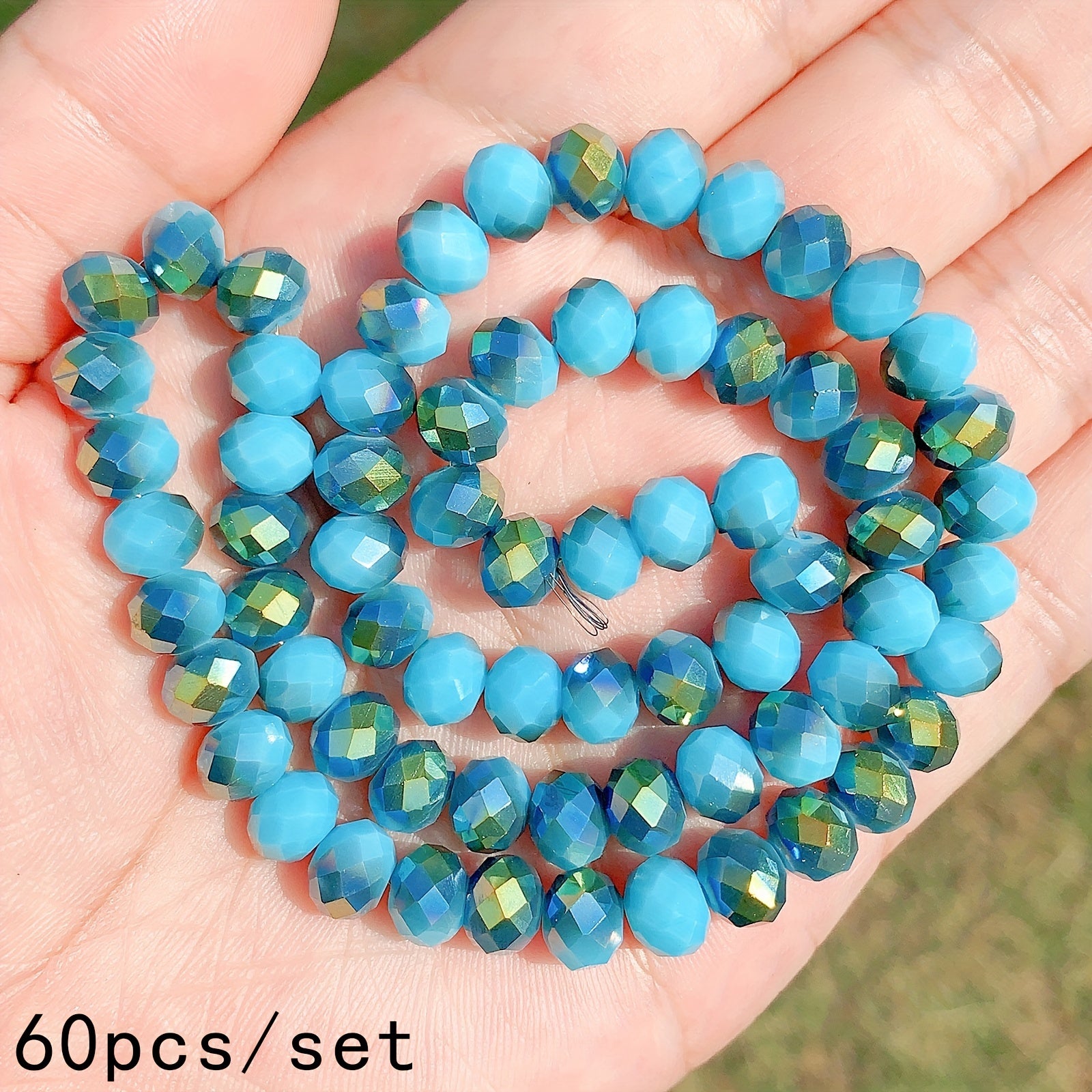 60-80-110pcs Lake Crystal Beads 4-8mm DIY Bracelet Jewelry Making