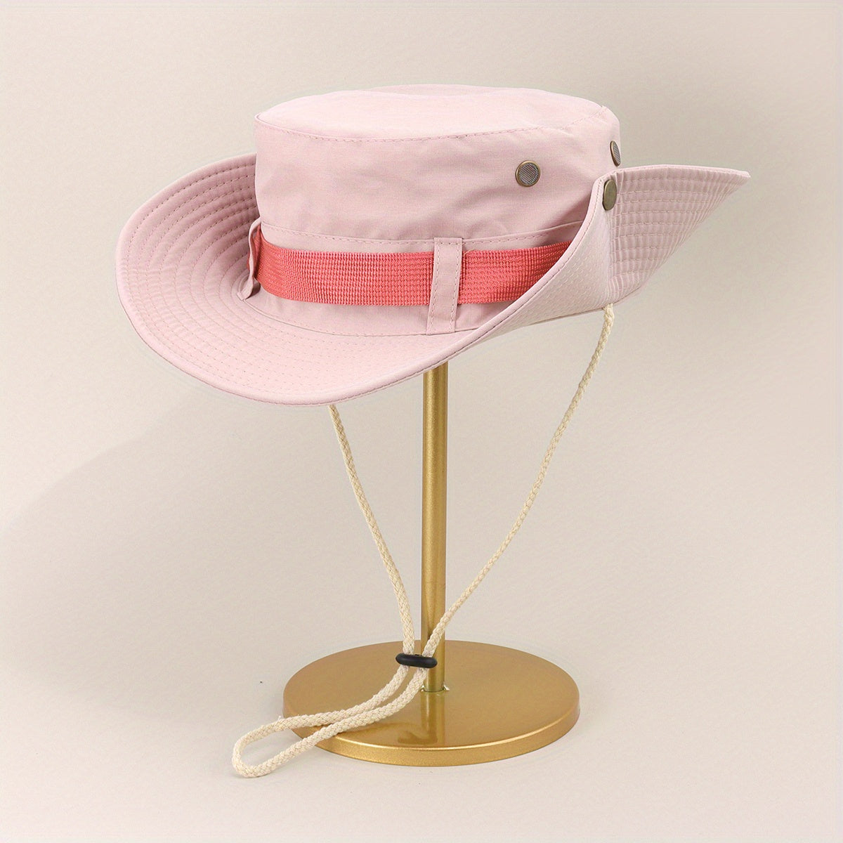 Drawstring Bucket Hat Outdoor Camping Mountaineering Hat