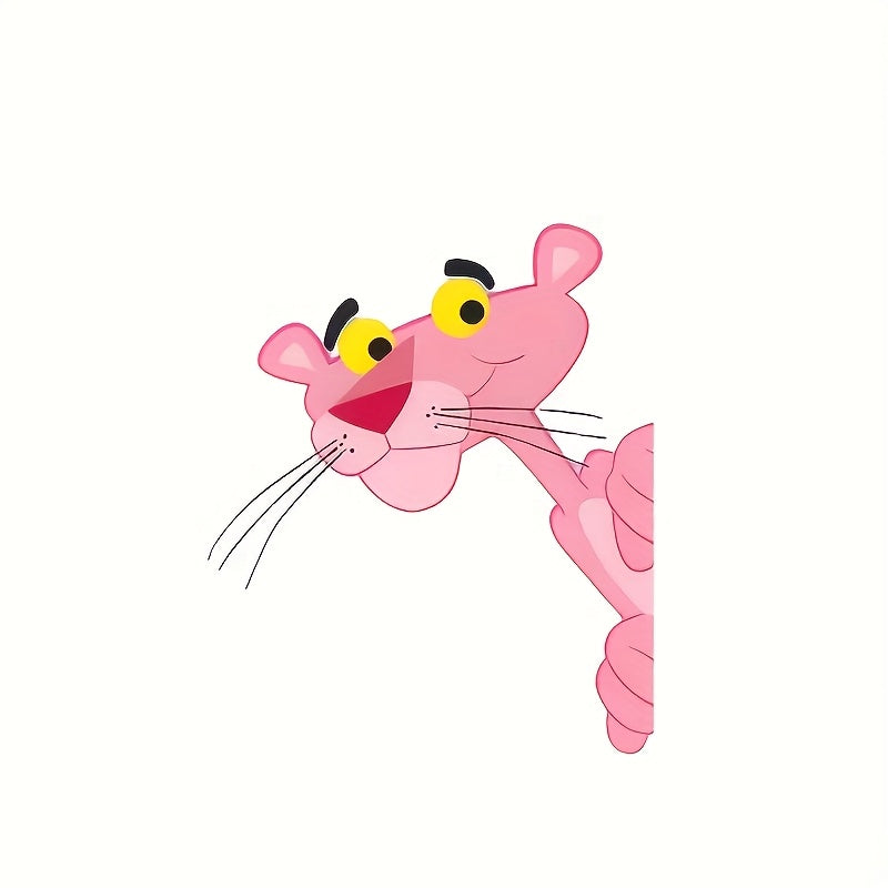 Pink Leopard Cartoon Sticker for Cars Trucks Laptops Suitcases