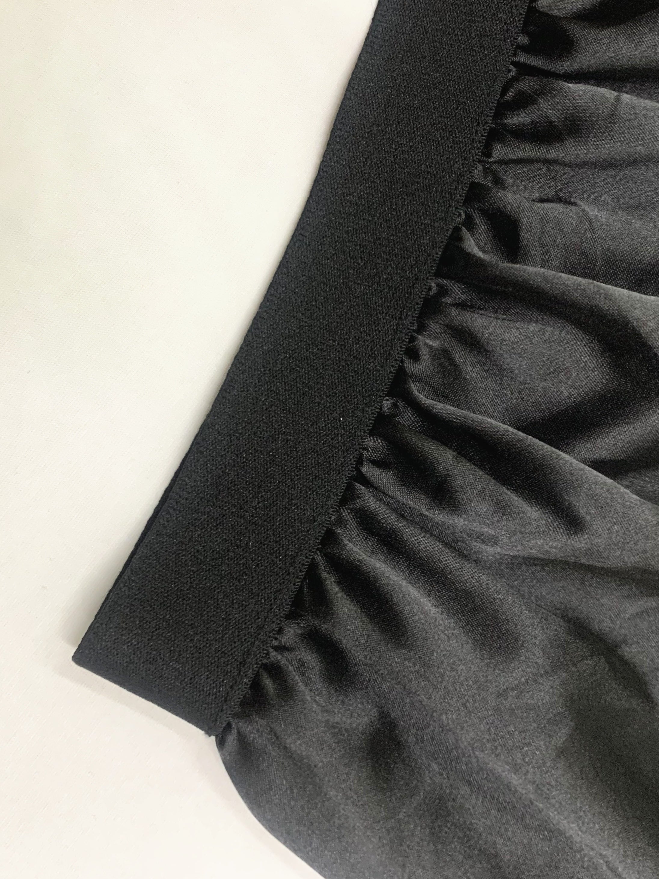 Lace Trim Midi Skirt Casual Solid Skirt Women's Clothing