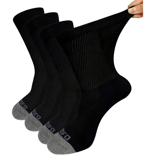 Putuo 4 Pairs Diabetic Socks for Men and Women Machine Washable Daily Wear