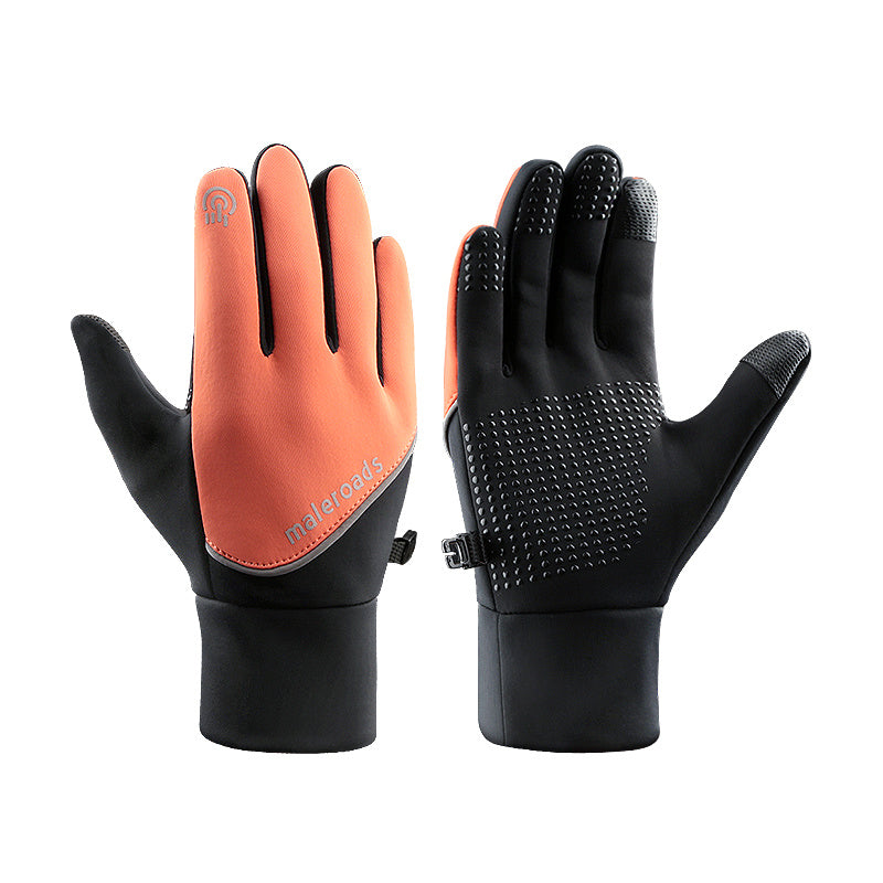 Waterproof Touch Screen Gloves with Fleece Lining Unisex