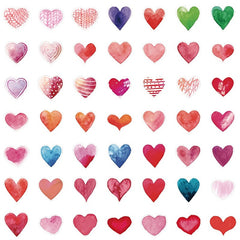 50pcs Love Stickers Decals Tablet Laptop Guitar Room Decorative