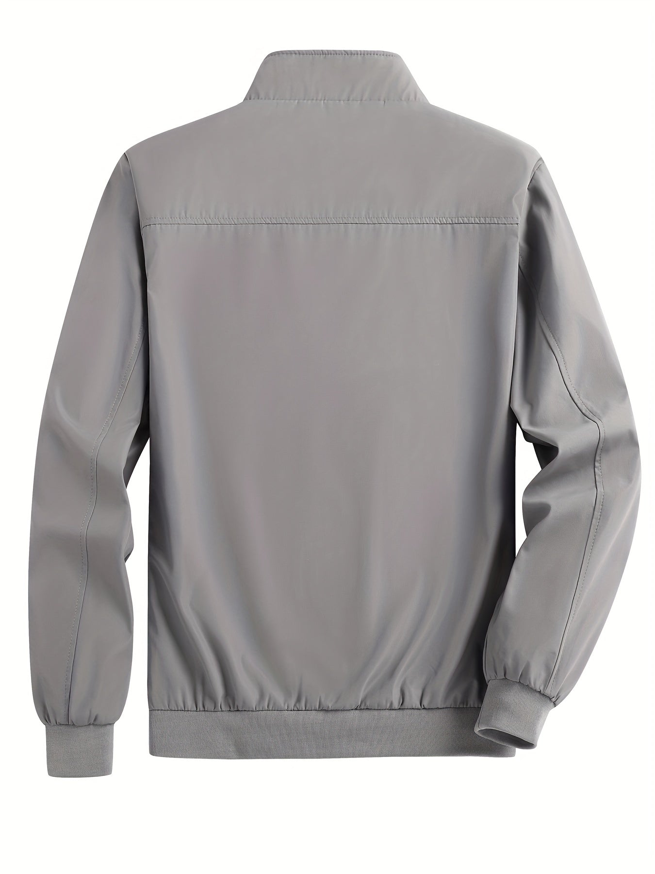 Men's Zip Up Stand Collar Windbreaker Jacket