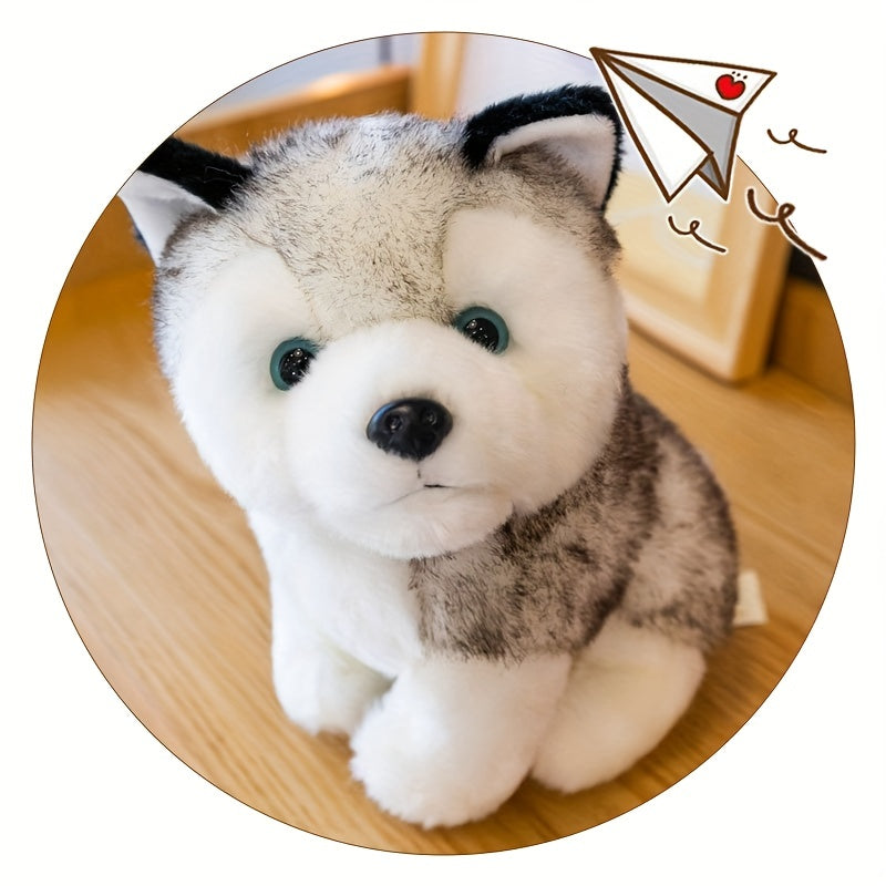 Husky Plush Toy Maojian Dog Long Plush Animal Doll Gift