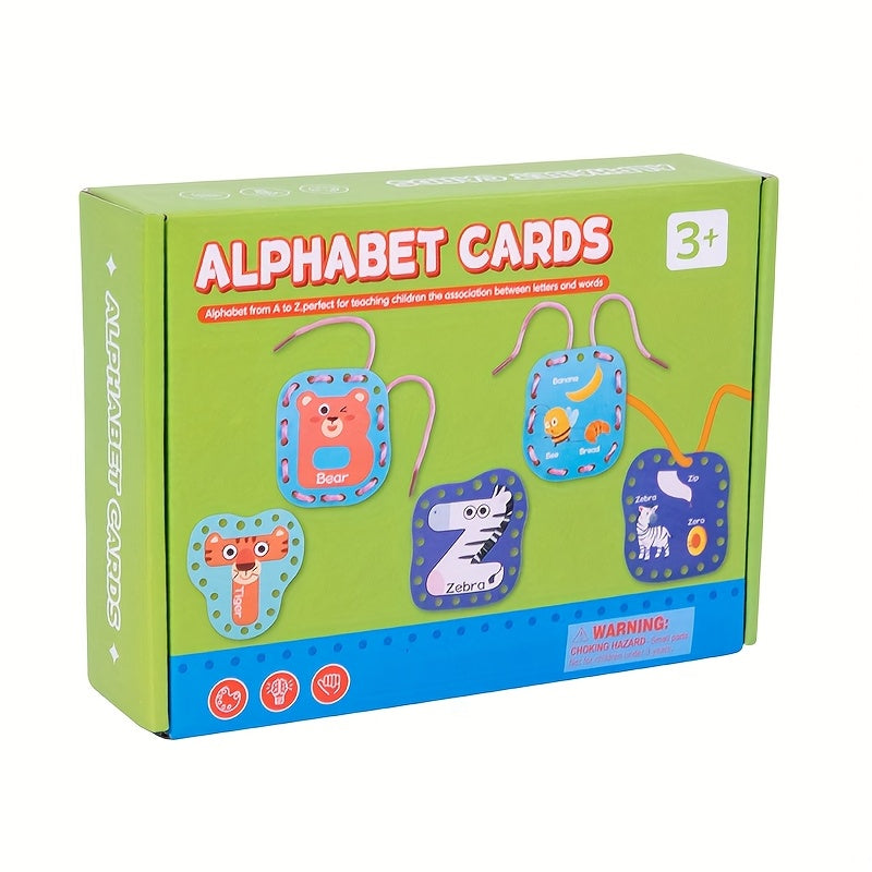 Alphabet Beading Game for Kids' Fine Motor Skills