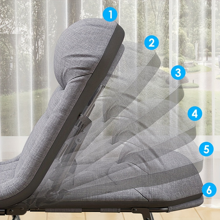 Portable Folding Bed with Blanket for Camping & Outdoor Leisure