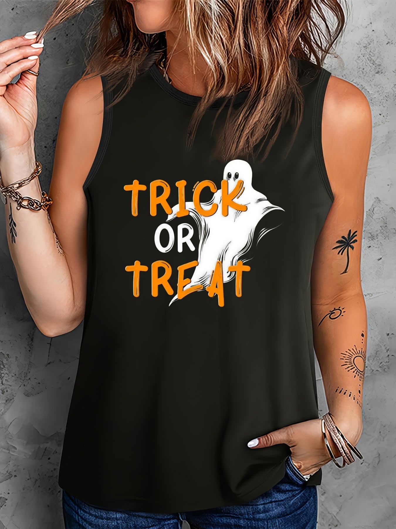 Plus Size Graphic Print Tank Top for Women