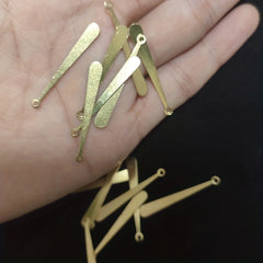 Copper Earring Accessories - Stick Shape Pendant - DIY Charms Decor