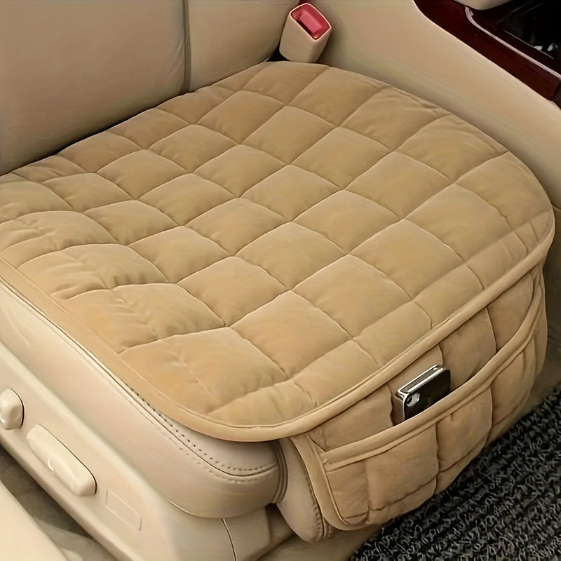 Car Seat Cushion Memory Silk Wadding Non Slip with Storage Pouch