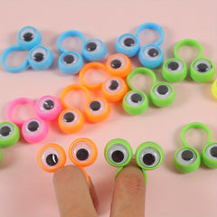 10pcs Eye Finger Puppet Rings Wiggling Eyes Party Gift Halloween Pinata Filler