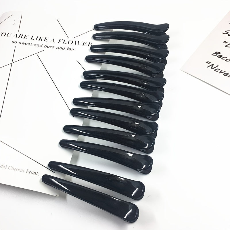 12pcs Snap Prong Hair Clips for Girls Hair Bows