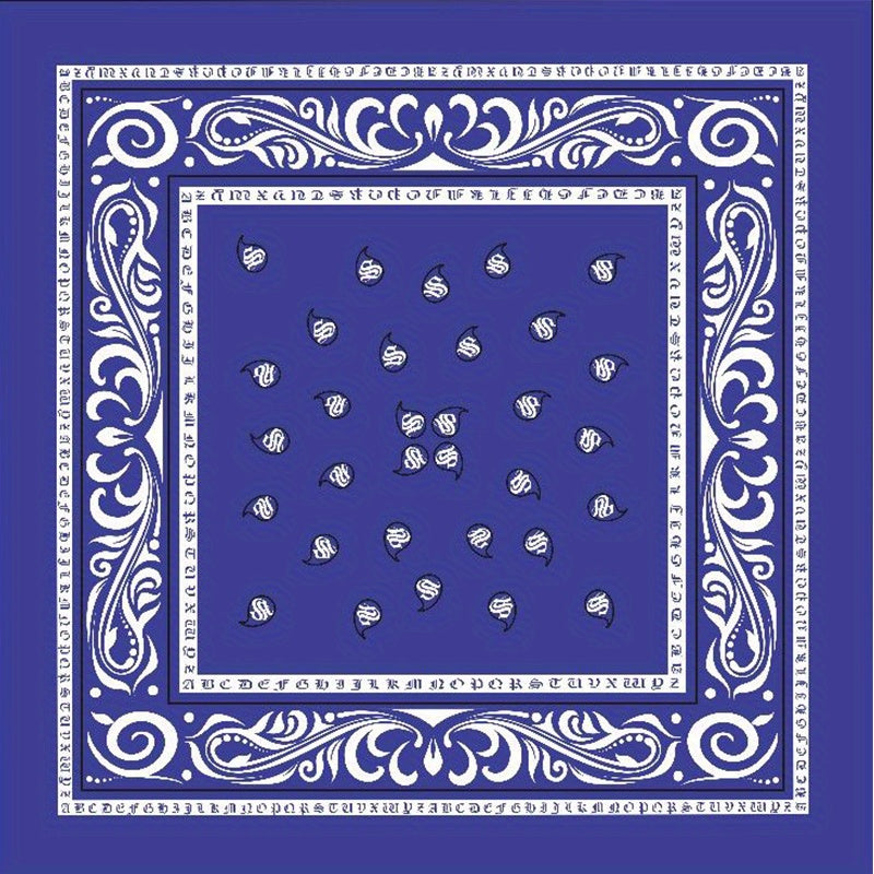 Personalized Men's Square Scarf with Your Photo Emblem
