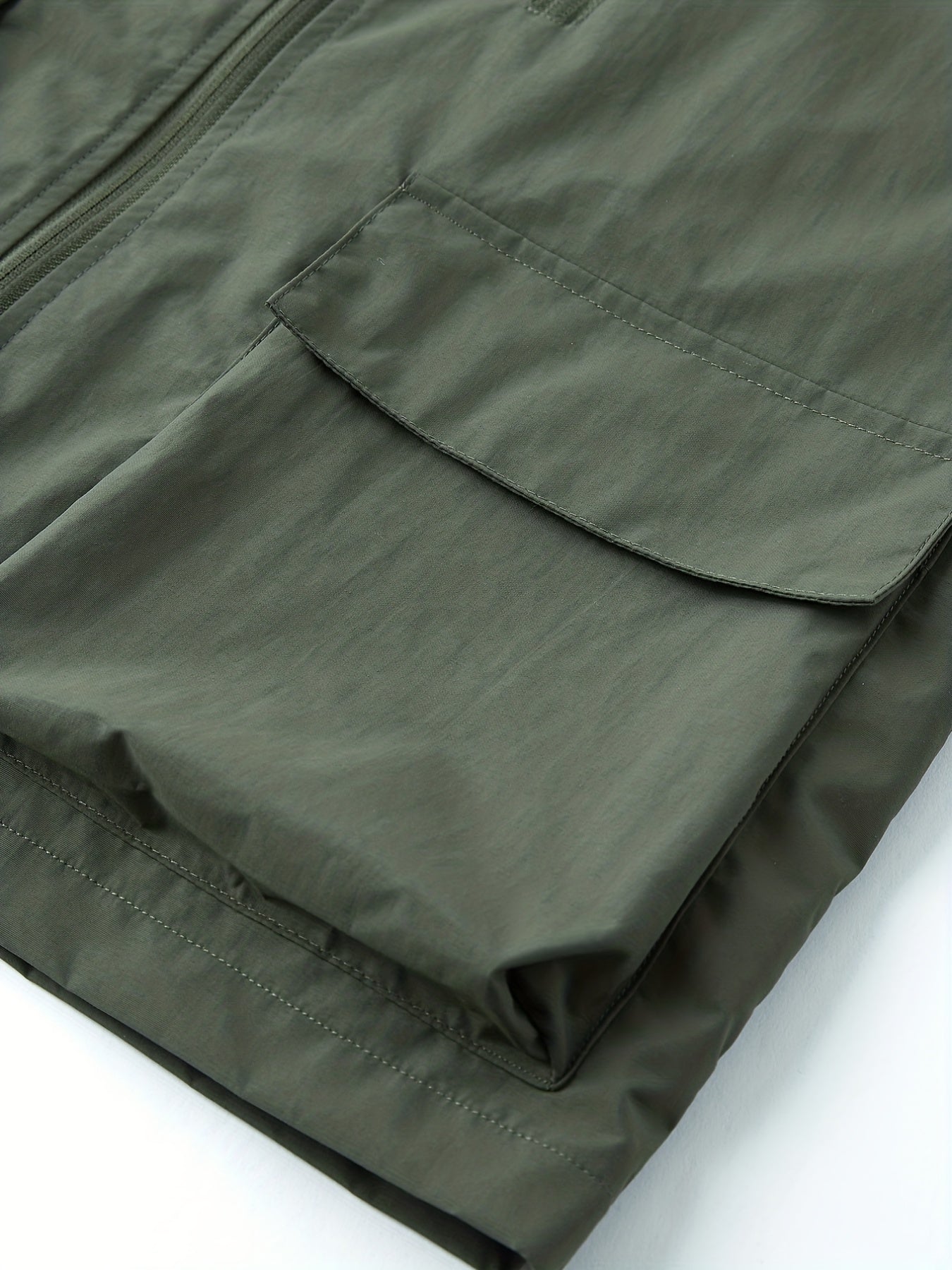 Men's Zipper Pockets Cargo Vest for Spring Summer