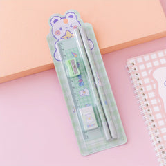 Cute Pencil Set for Students - Ideal Gift for Girls - School Learning Supplies