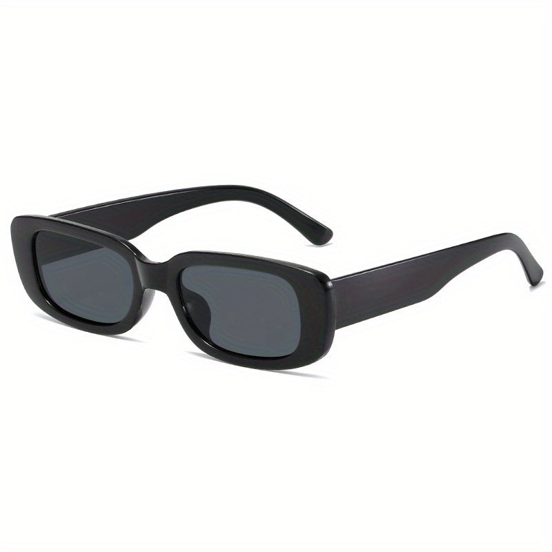 Rectangle Frame Sunglasses Mod Minimalist Glasses UV400