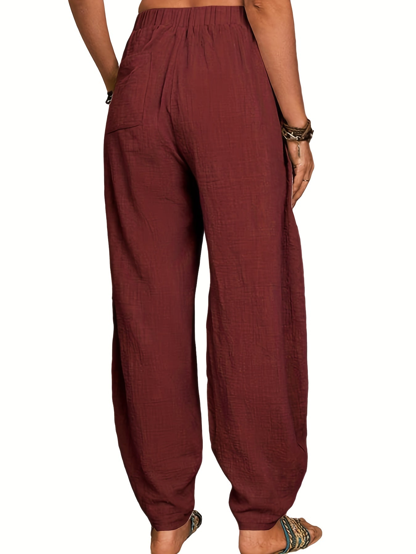 High Waist Baggy Harem Pants Casual Women's Clothing