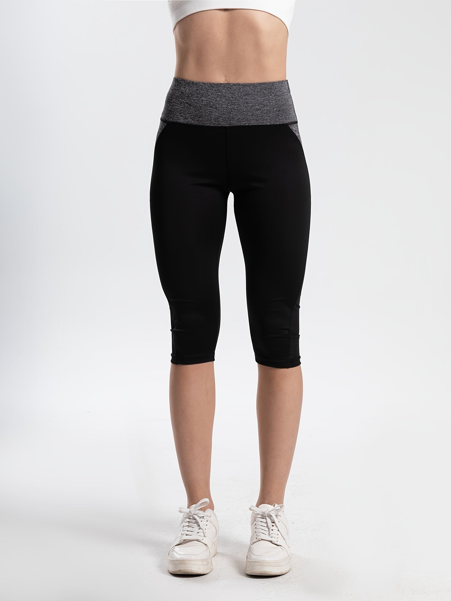 Mesh Stitching Yoga Leggings with Butt Lift & Sweat Absorption
