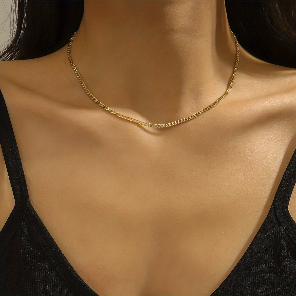 14K Plated Clavicle Chain Necklace for Women