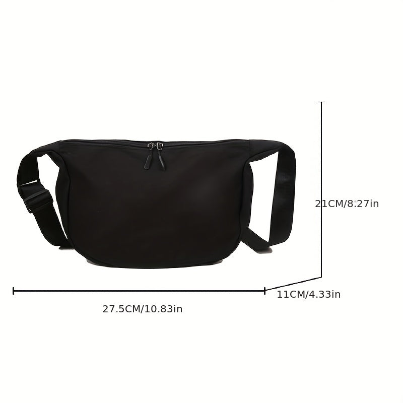 Women's Crossbody Bag Solid Hobo Shoulder Bag For School