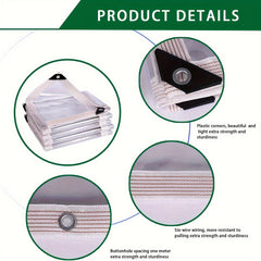 Clear Waterproof Tarp Snowproof & Rainproof PE Tarpaulin Cover