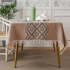 Chinese Style Waterproof Tablecloth for Picnics and Home Decor