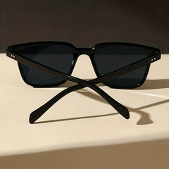 Square Frame Sunglasses For Women Men Minimalist Rivet Decor Glasses