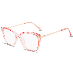 Square Cat Eye Glasses Jelly Frame Clear Lens Glasses