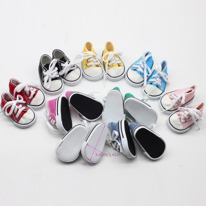 Lace up Canvas Sneakers for 18" Girl Dolls - Accessories Not Included