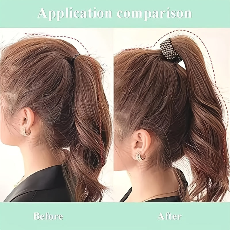 Alloy Rhinestone Crown Hair Claw Clip Vintage Hair Accessories