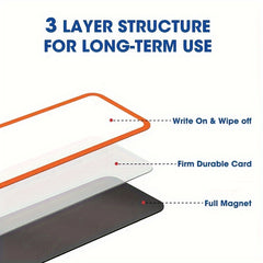 27pcs Magnetic Dry Erase Labels 9 Colors Whiteboard Locker Fridge School Office