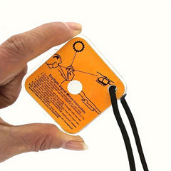 Reflective Signal Mirror w/ Rope - Outdoor Survival Tool