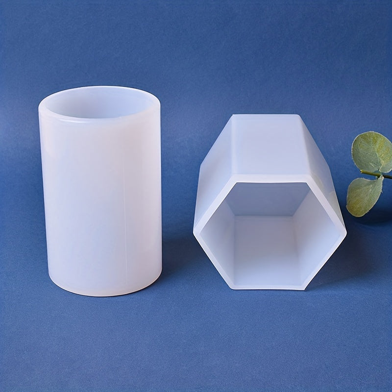 Cylinder Silicone Mold for DIY Epoxy Resin Candle