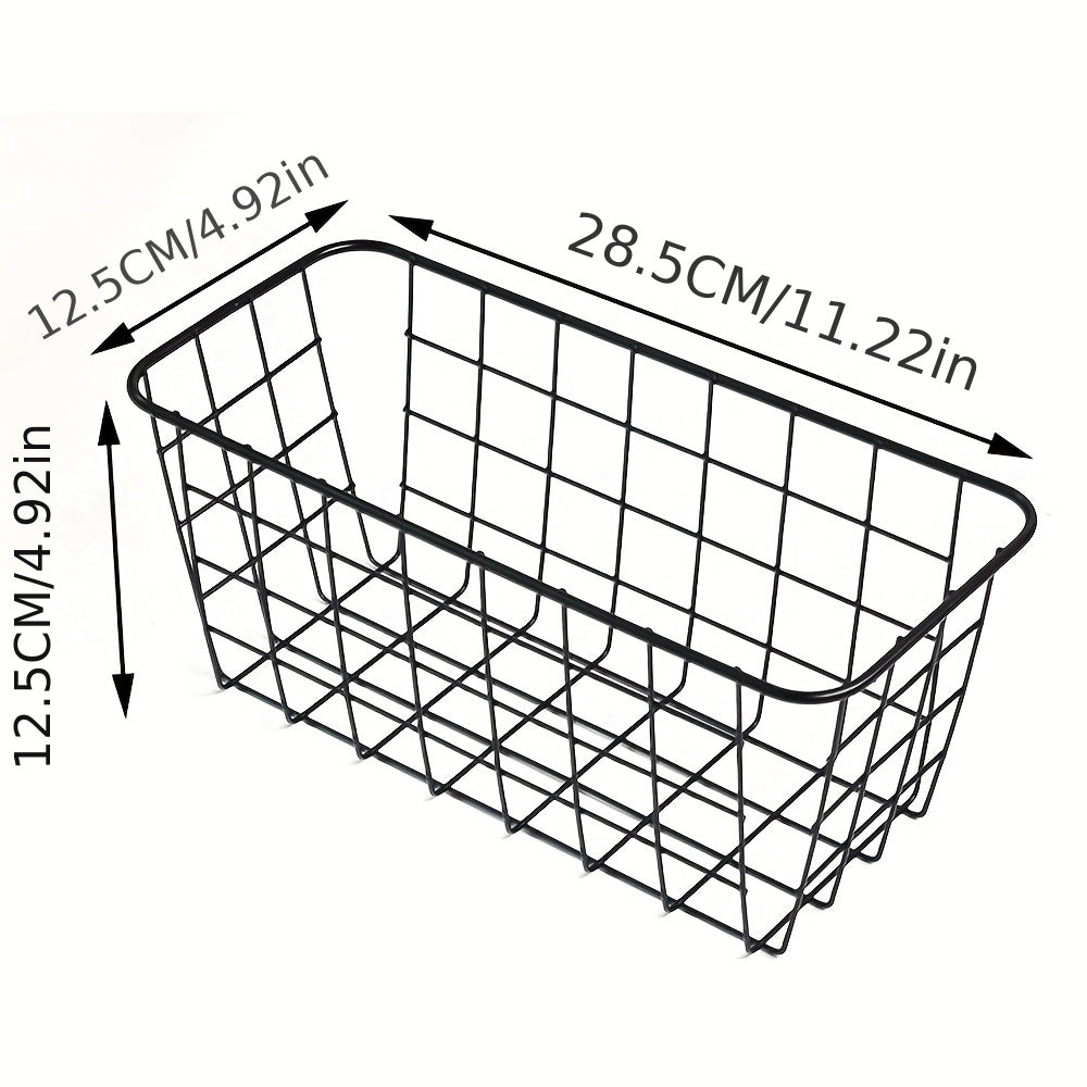 Iron Kitchen Seasoning Hanging Basket Desktop Storage Basket