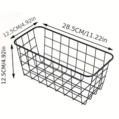 Iron Kitchen Seasoning Hanging Basket Desktop Storage Basket