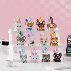 Dog Series Cartoon Animal Figurine Building Set Creative Gift