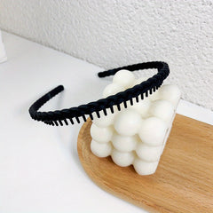 Macaroon Hair Band Braided Tooth Headband Style Headdress for Women Girls