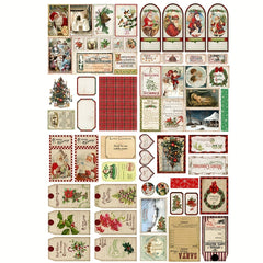 138pcs Retro Christmas Stickers DIY Gift Stickers